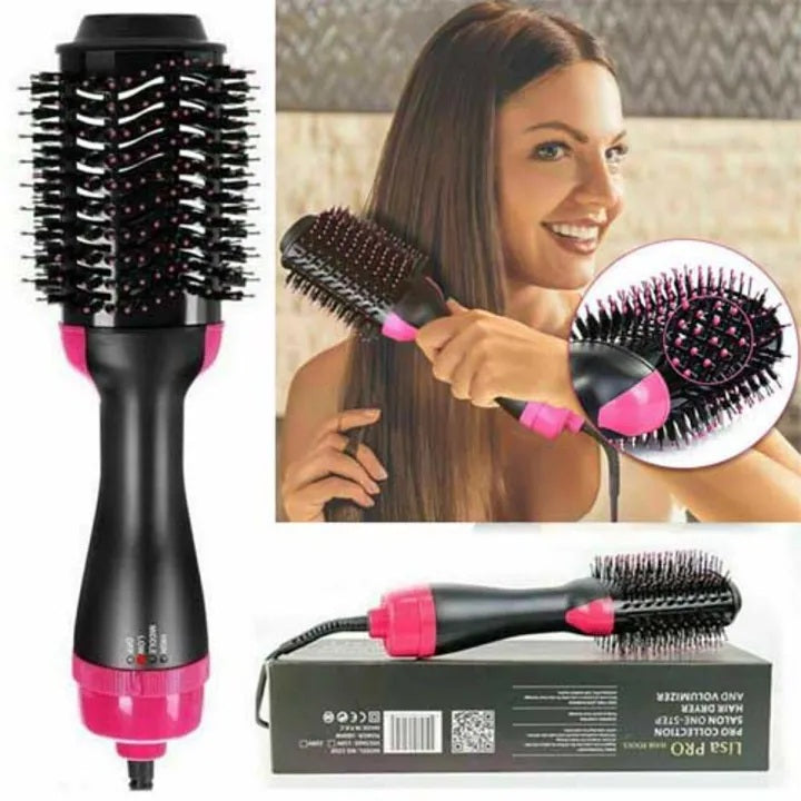 One Step Multifunction Hair Sraightener Curler Comb Electric Ion Blow Dryer Brush No Ratings