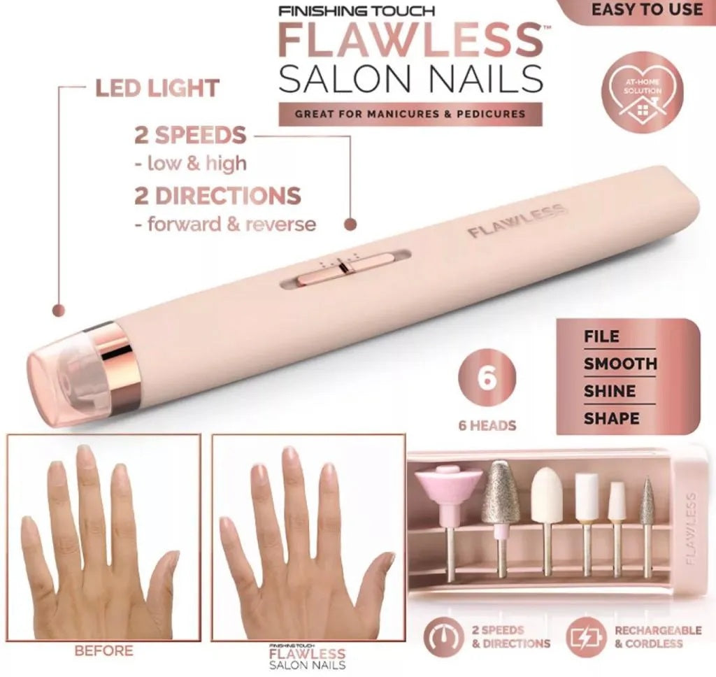 Nail File and Full Manicure and Pedicure Tool